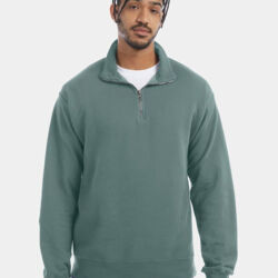 Unisex Garment-Dyed Quarter-Zip Sweatshirt Thumbnail