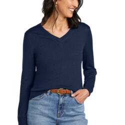 Women's Washable Merino V Neck Sweater Thumbnail