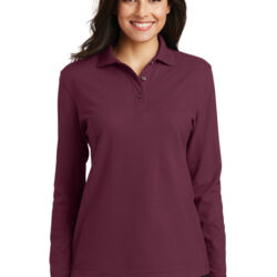 Women's Silk Touch Long Sleeve Polo Thumbnail