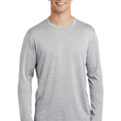 PosiCharge ® Long Sleeve Electric Heather Tee Thumbnail