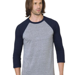 Unisex Triblend Three-Quarter Sleeve Raglan T-Shirt Thumbnail